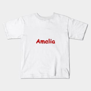 Amalia name. Personalized gift for birthday your friend Kids T-Shirt
